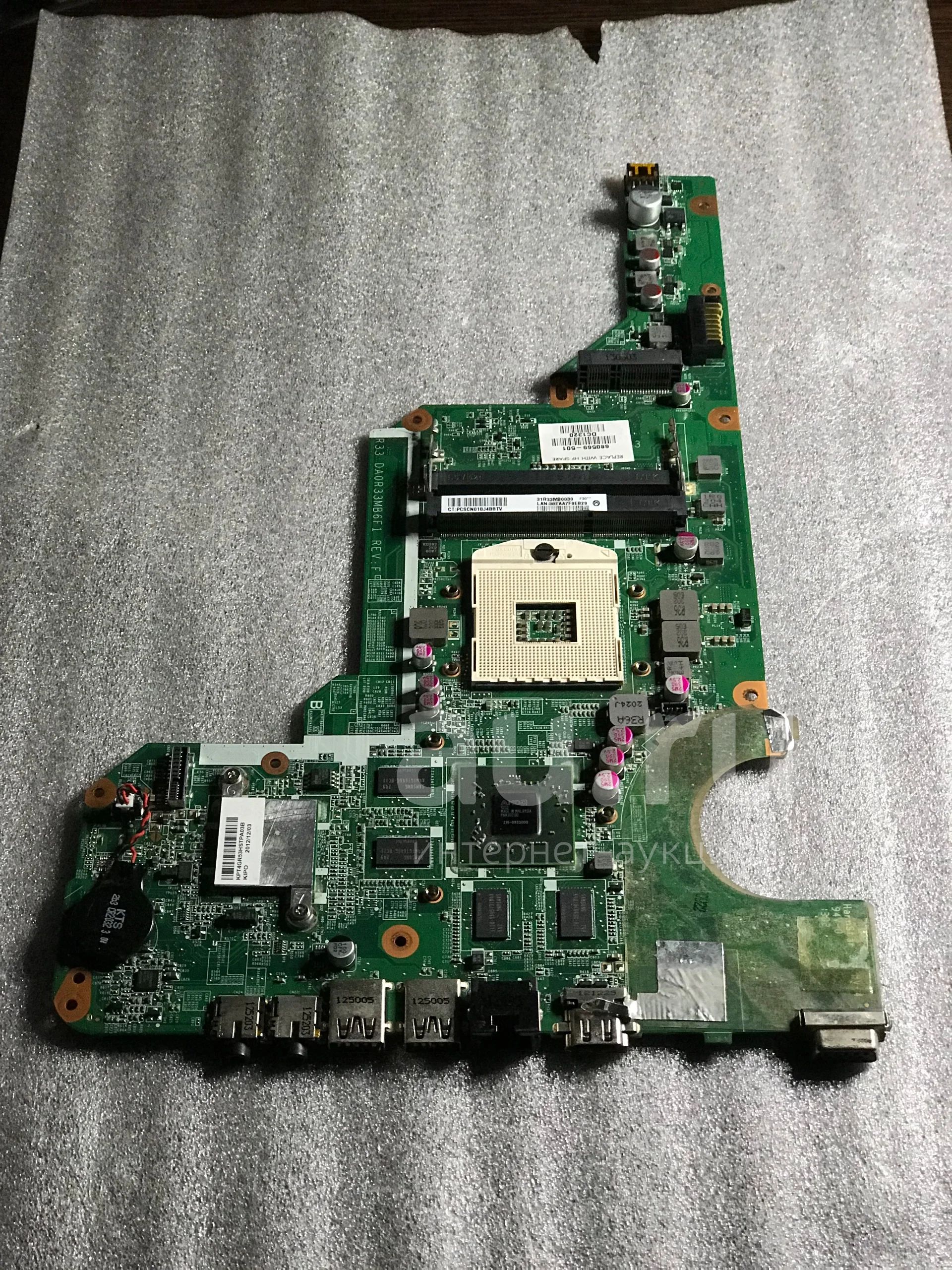 Материнская плата DA0R33MB6E0 Rev: E для HP Pavilion G6, G6-2000 ...