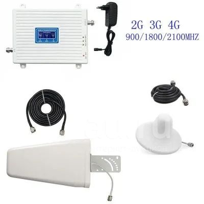 Усилитель сигнала сотовой связи, трёхдиапазонный GSM, 2G, 3G, 4G с ...