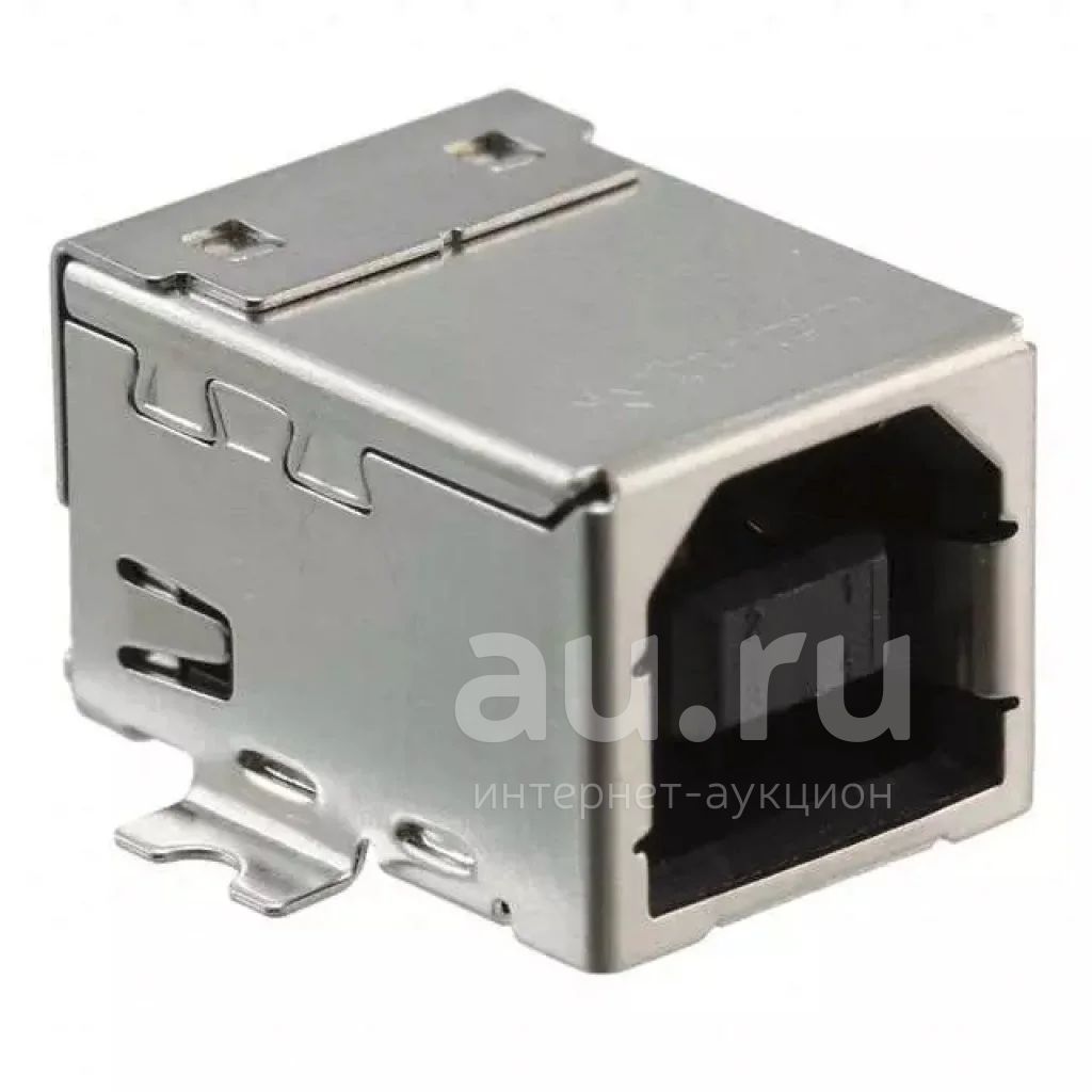 Разъем USB Type B 2.0, гнездо, на плату, угловой, SMD, Connfly DS1099 ...
