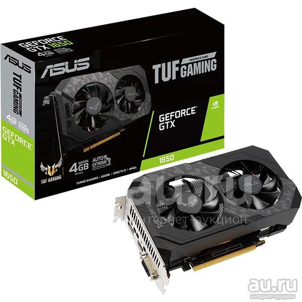 Новая. Видеокарта ASUS GeForce GTX 1650 TUF (TUF-GTX1650-4GD6-Gaming ...