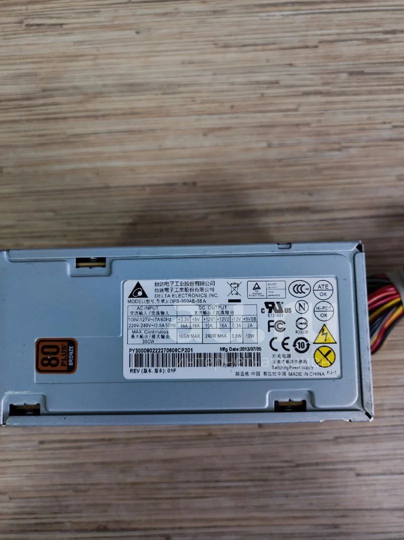 Блок питания 300W Delta DPS-300AB-58A M-ATX SFX (24pin,4pin CPU,3xSATA ...
