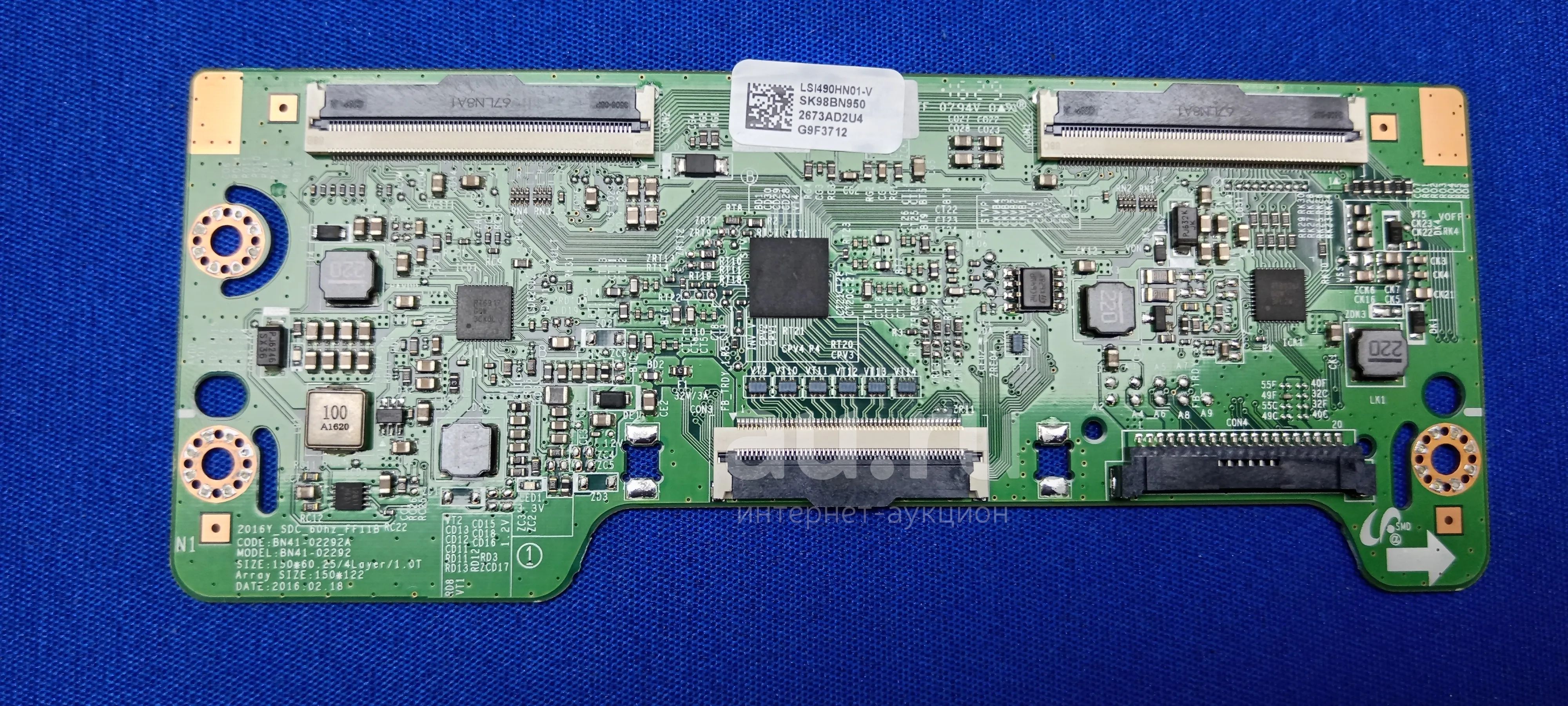 T-con Board Модуль Panel CY-KK049BGLV1V HW39 2016Y_SDC_60hz_FF11B BN41 ...