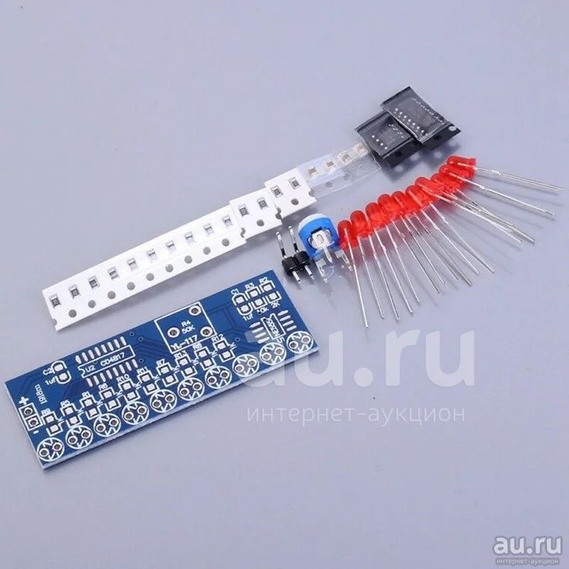 Бегущие огни электронный комплект для сборки NE555 + CD4017 №0369 ...