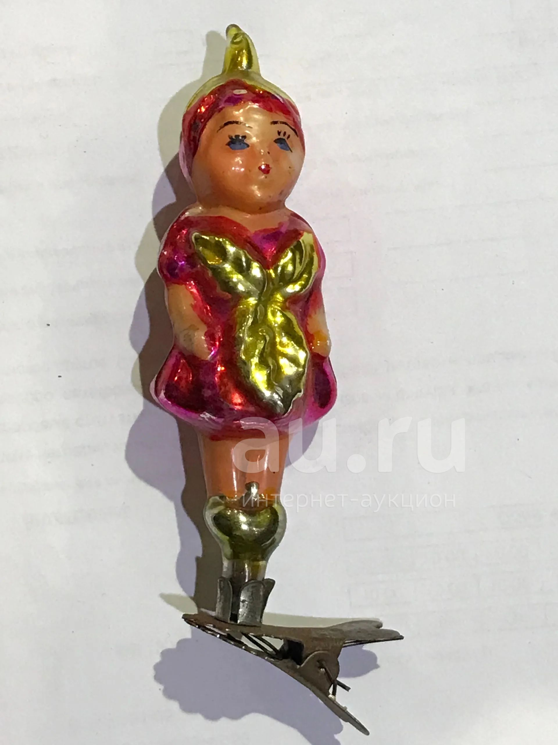 Ёлочная игрушка на прищепке Служанка Земляничка , Чиполлино — купить в ...