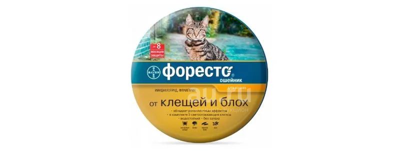Форесто (Foresto) ошейник инсектоакарицидный для кошек, длина 38 см ...