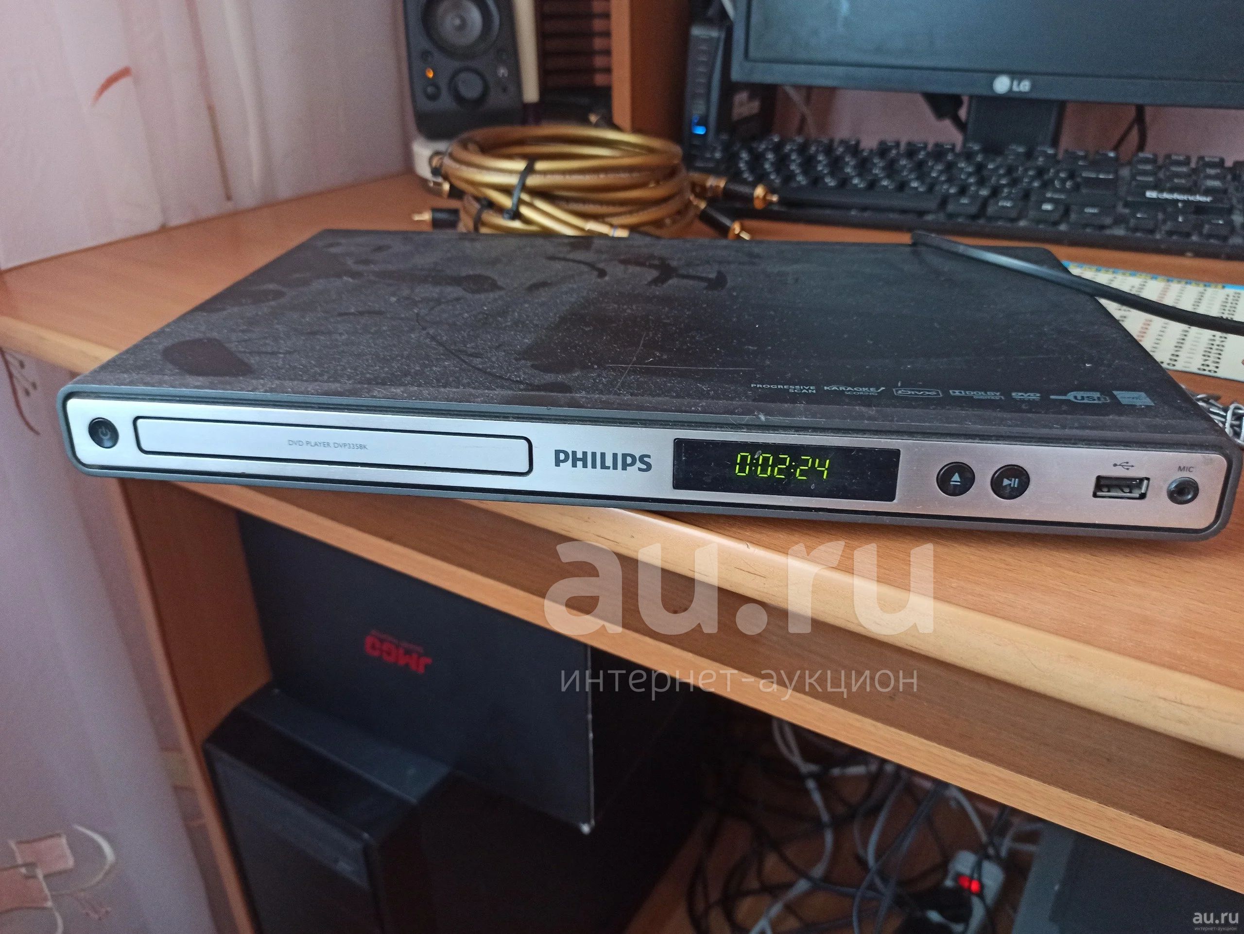 Проигрователь DVD Philips 3358K/51 —  в Красноярске. Состояние: Б .