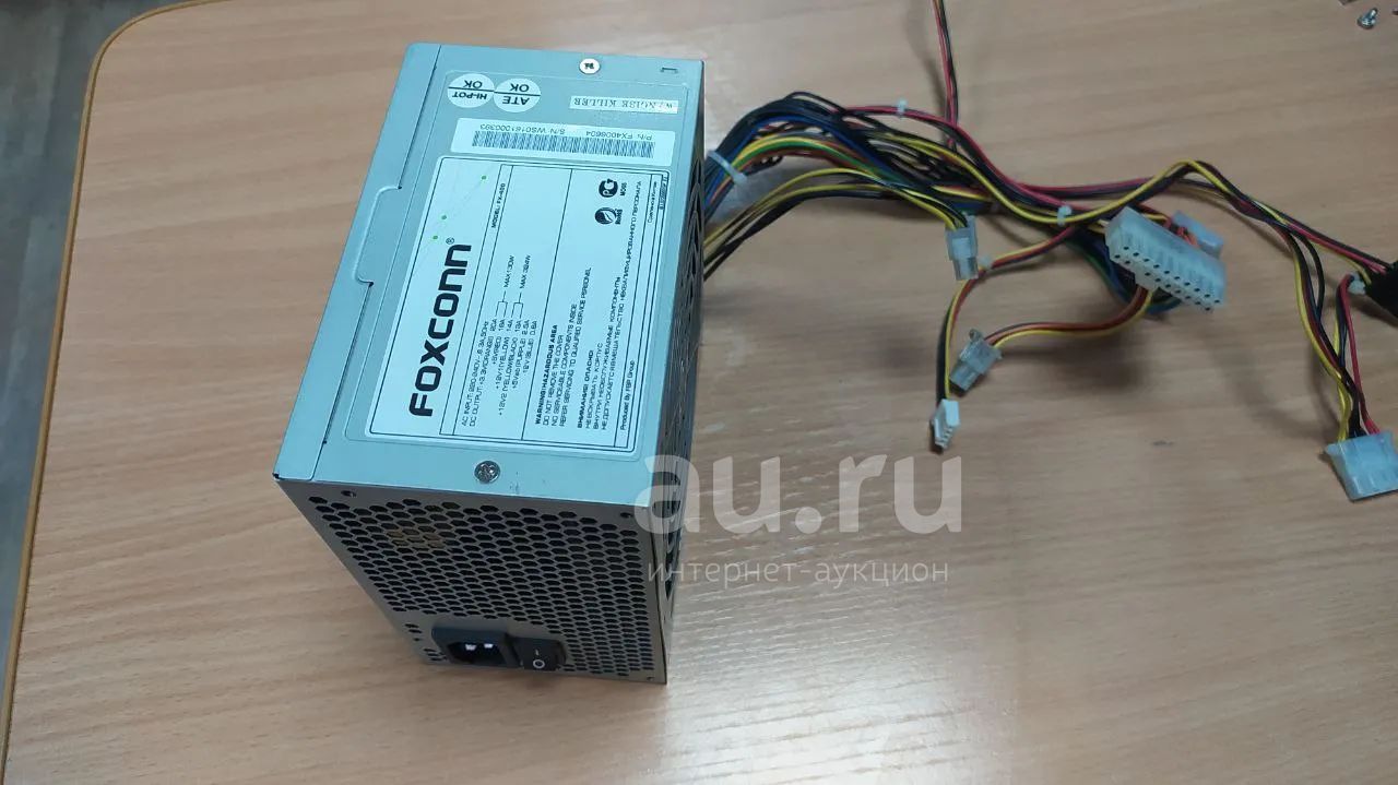 Блок питания Foxconn FX-400 (400w ATX, 2 sata, 3 molex, 24+4 pin) 120mm ...