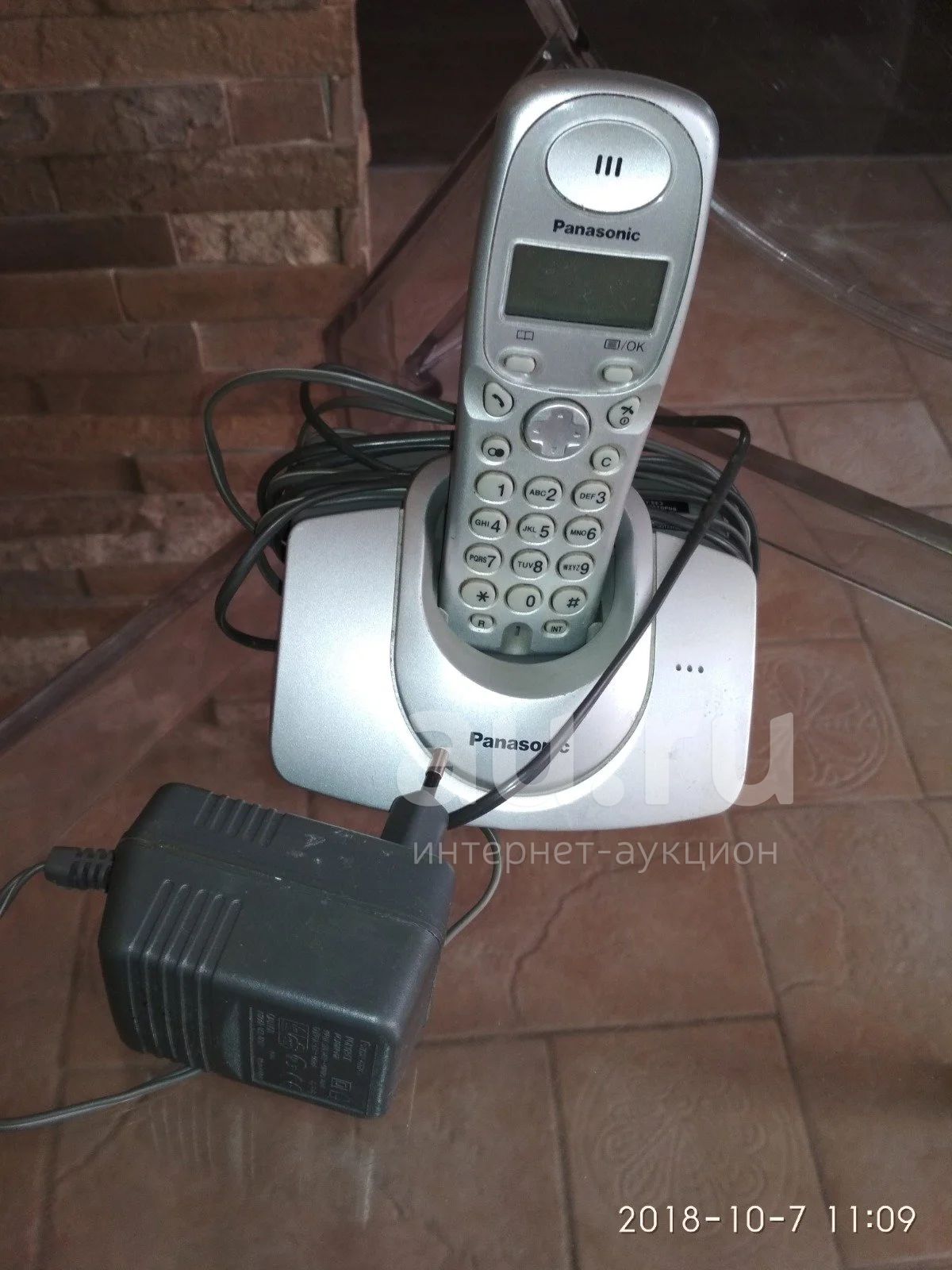 Цифровой беспроводной телефон Panasonic KX-TG1105RU — купить в Красноярске.  Состояние: Б/у. DECT и радиотелефоны на интернет-аукционе Au.ru