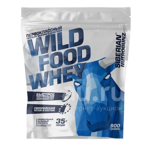 Wild food whey, 900гр - двойной шоколад (Siberian Nutrogunz, Протеин ...