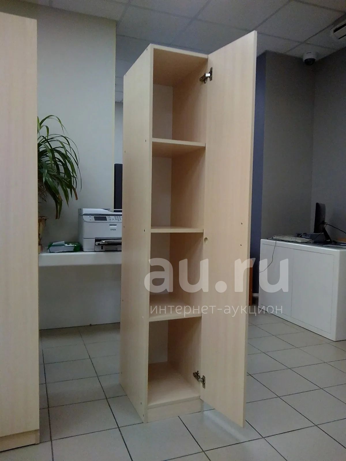 Шкаф-пенал распашной одностворчатый 180х32х50 цвет дуб беленый — купить ...