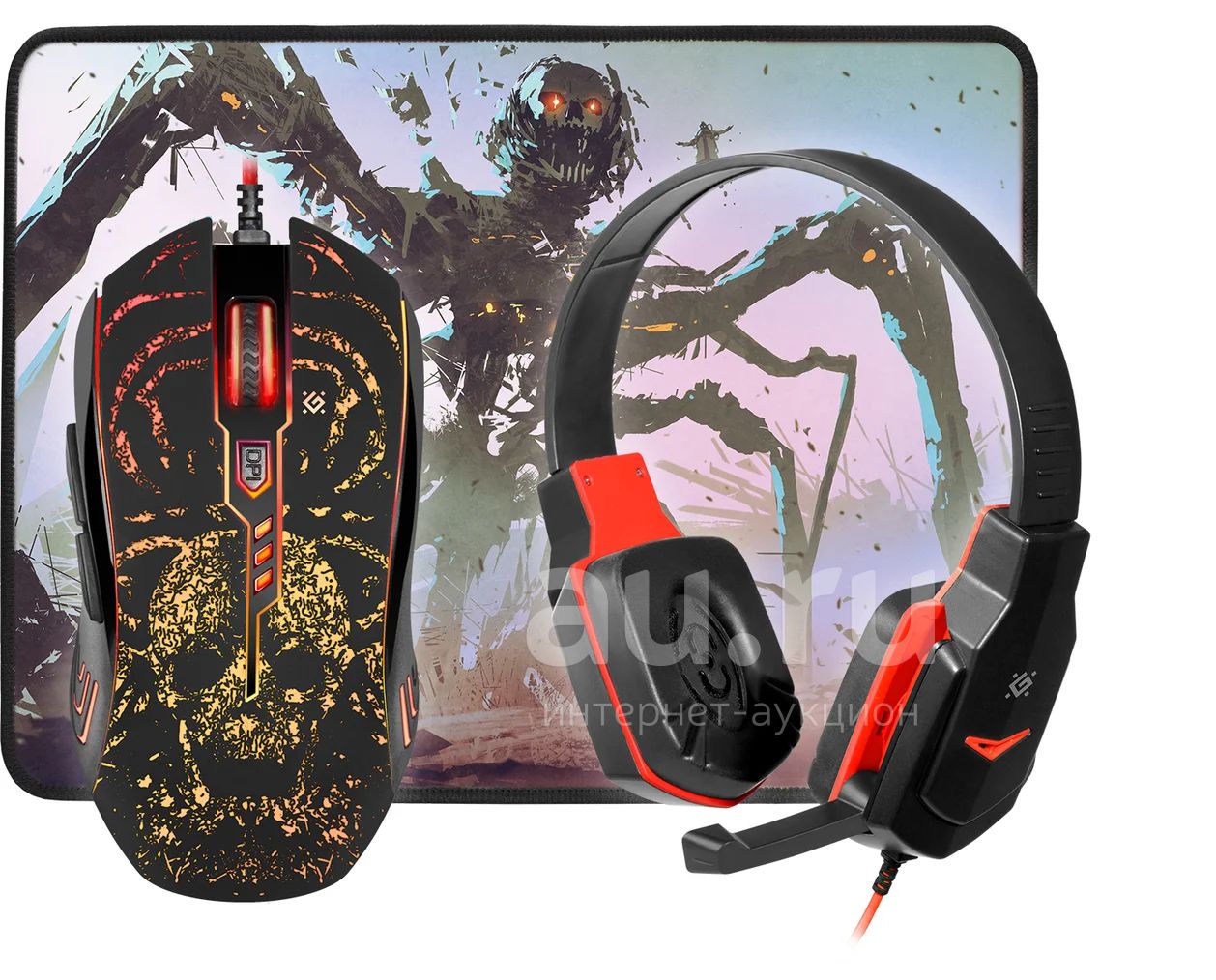 Игровой набор Defender Nemesida MHP-128 | Комплект мышь+гарнитура ...