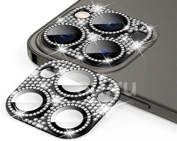 Защитная накладка на камеру iPhone 13 Pro/13 Pro Max 3D со стразами ...
