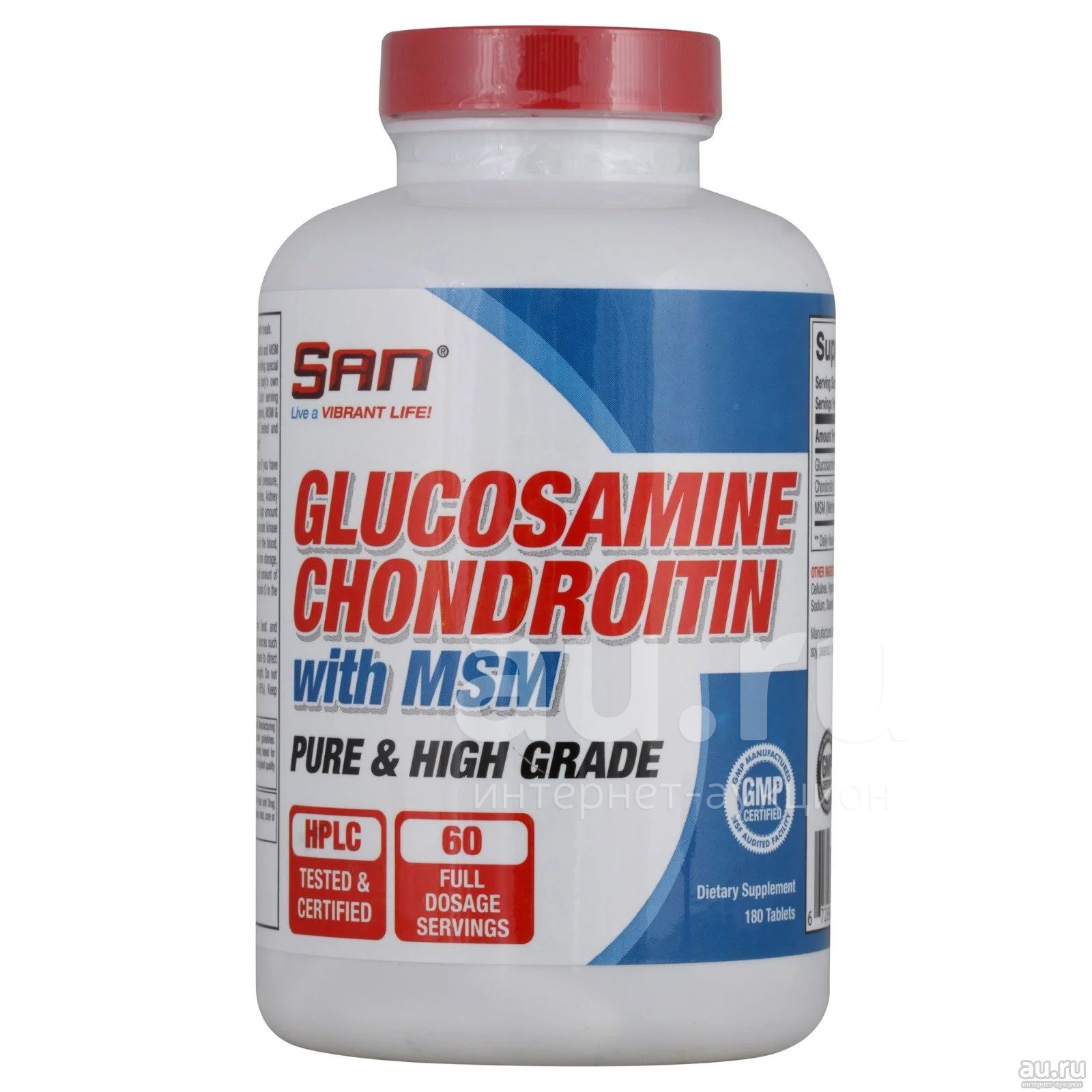 Glucosamine Chondroitin MSM (SAN) 180 таб (Спортивное питание ...