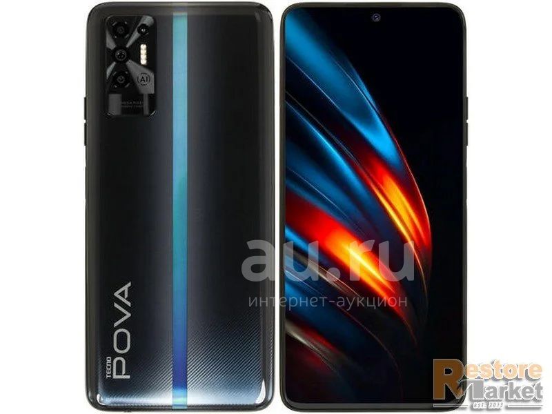 Смартфон Tecno Pova 2 128 ГБ {витринный} {128Гб, 4Гб, 48Мп, 7000mah ...