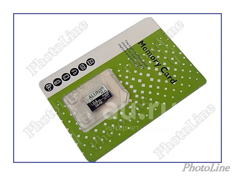 Карта памяти AlunX Plus micro SD на 64Gb 64 Гигабайт (class 10 High ...