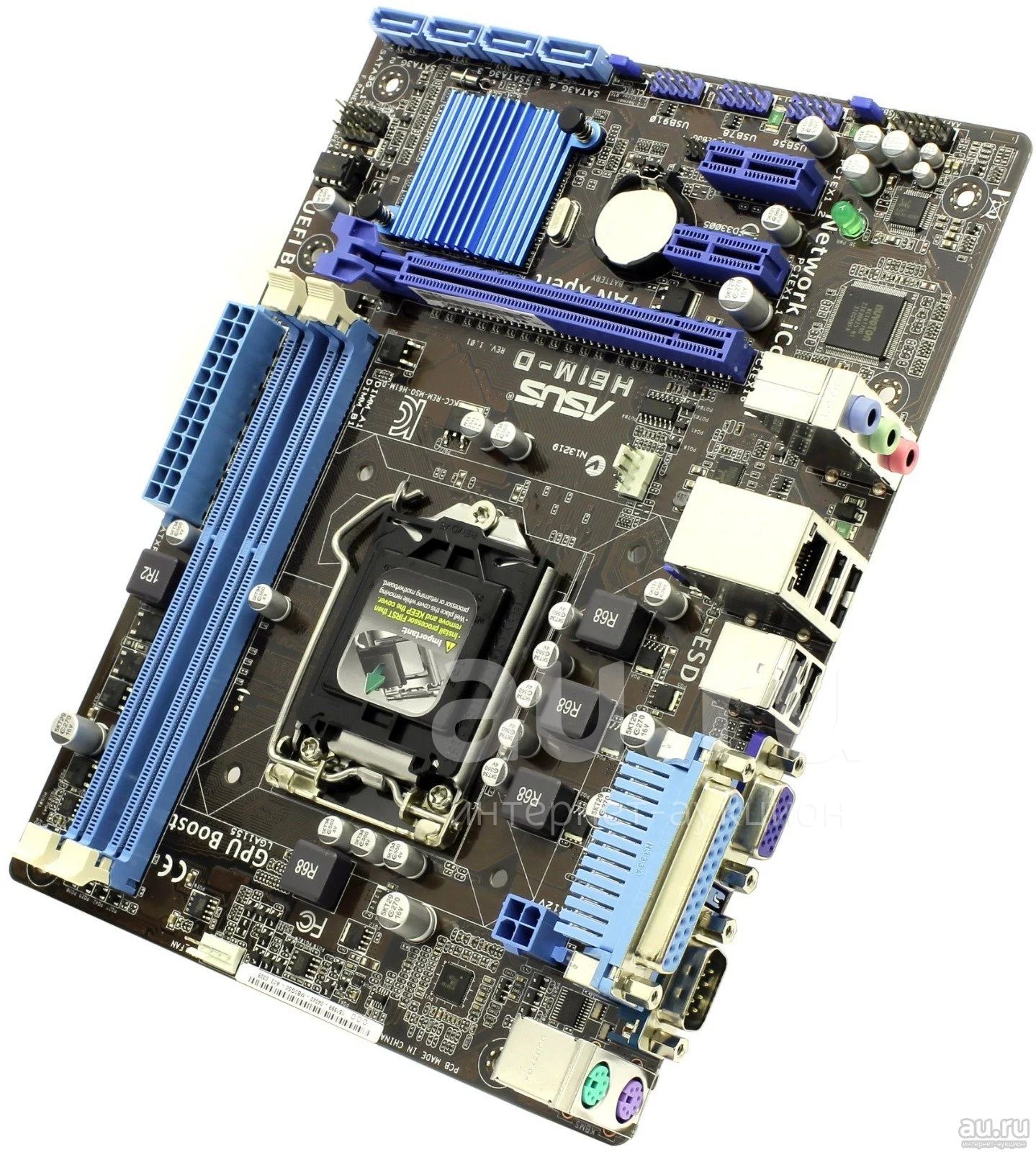 ASUS H61M-D Intel H61 DDR3 LGA 1155 Micro ATX Motherboard - Picture 3 of 3