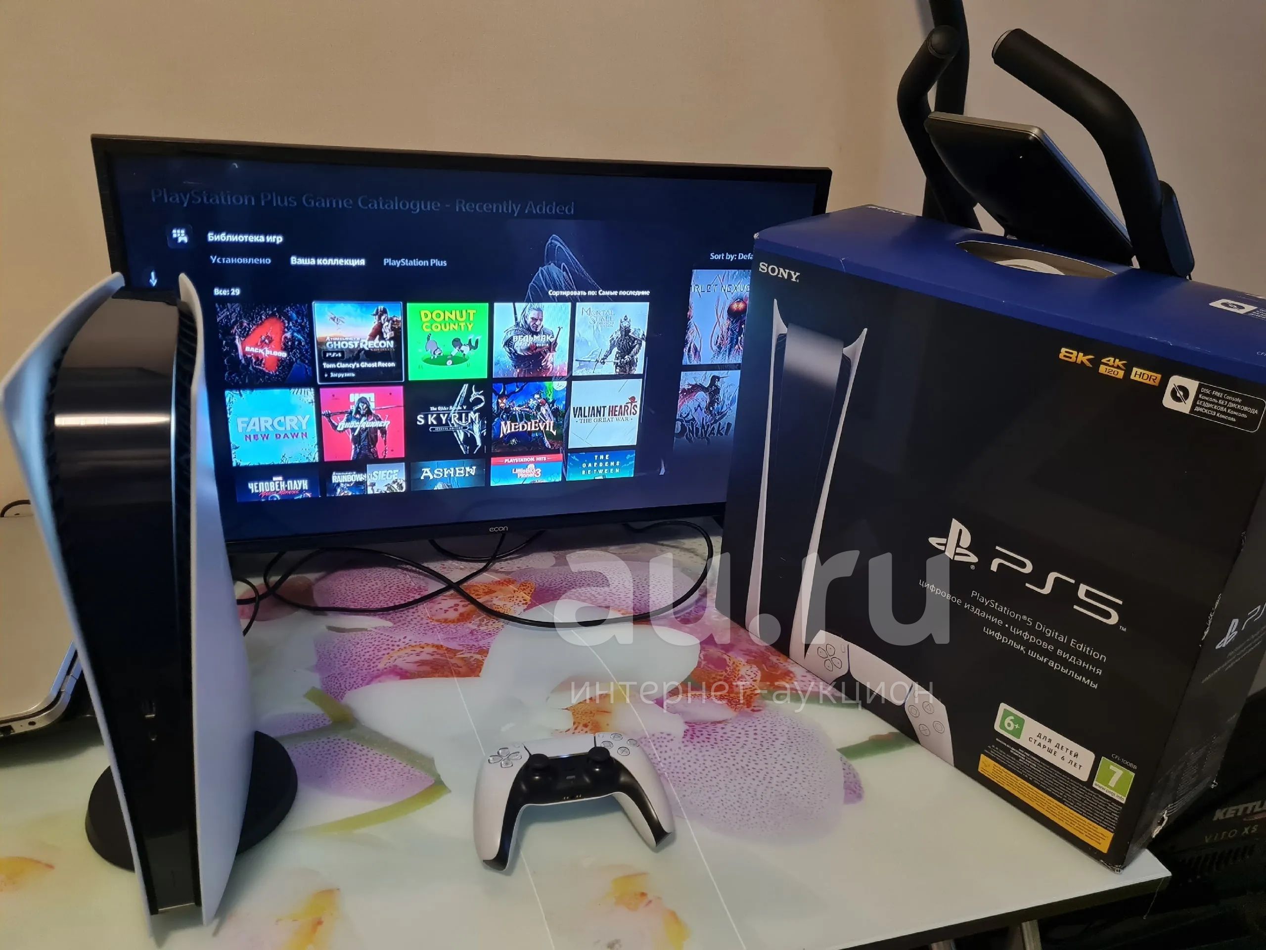 Sony Playstation 5 + игры — купить в Красноярске. Состояние: Новое. Консоли  на интернет-аукционе Au.ru