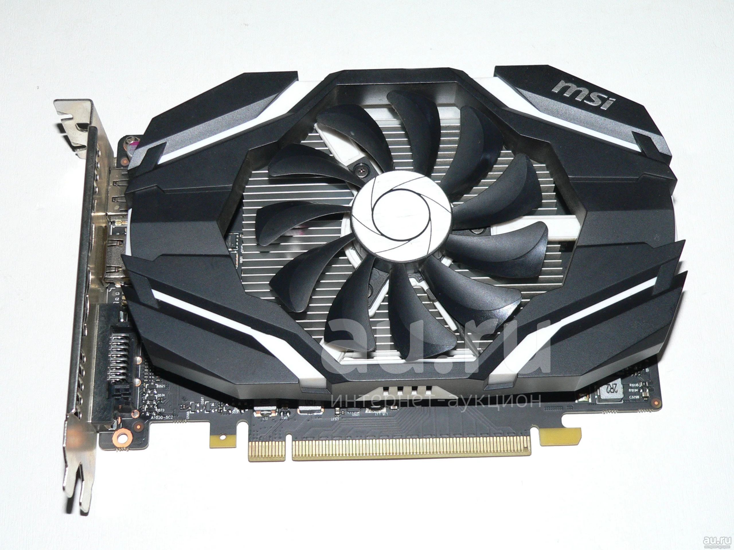 PCI-E 4Gb MSI GeForce 1050Ti OCV1 — купить в Красноярске. Состояние: Б ...