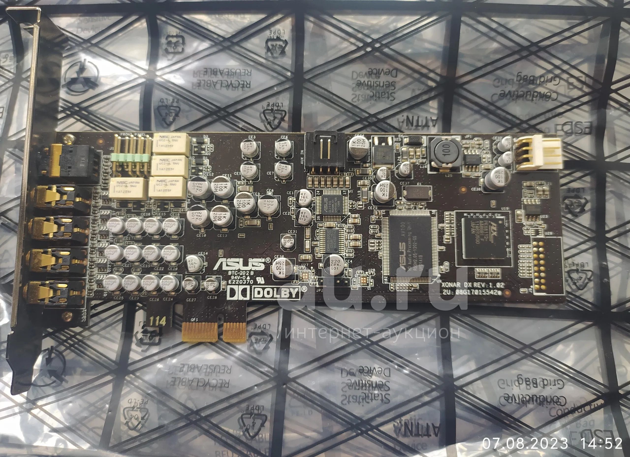 Звуковая плата Asus Xonar DX — купить в Красноярске. Состояние: Б/у ...