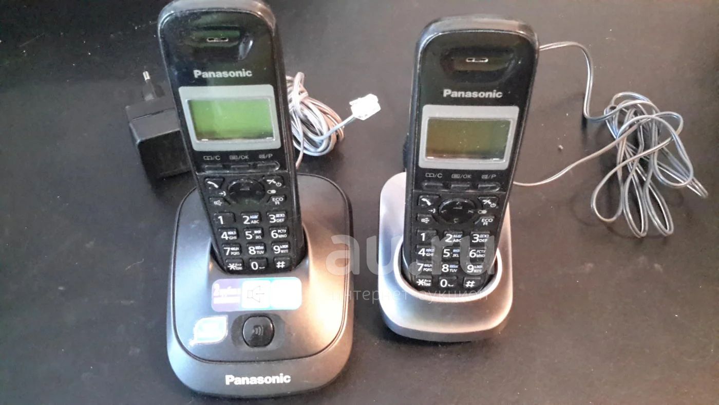 Телефон Panasonic KX-TG2511RU 2 трубки — купить в Красноярске. Состояние:  Б/у. DECT и радиотелефоны на интернет-аукционе Au.ru