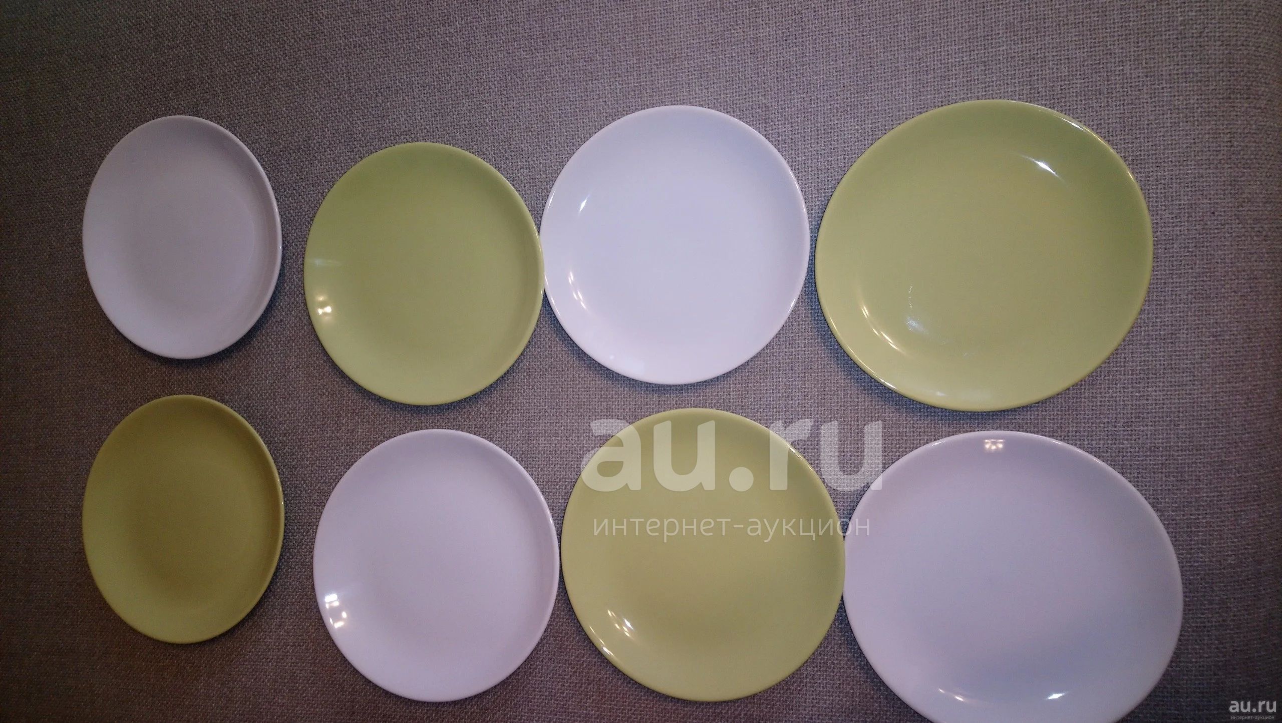 Тарелки икеа/ikea/икея Фэргрик 21 см, зеленые 4шт и белые 4шт, 8шт ...
