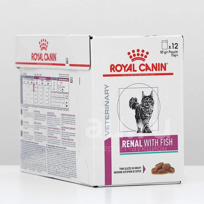 Royal Canin (Роял Канин) Renal (Ренал) с рыбой (в соусе) , пауч 85г ...