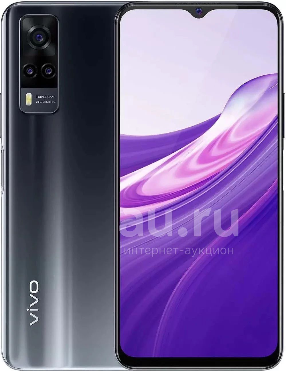 Смартфон vivo Y31 4/64Gb 6.58" Racing Black Оф. гарантия (EAC ...