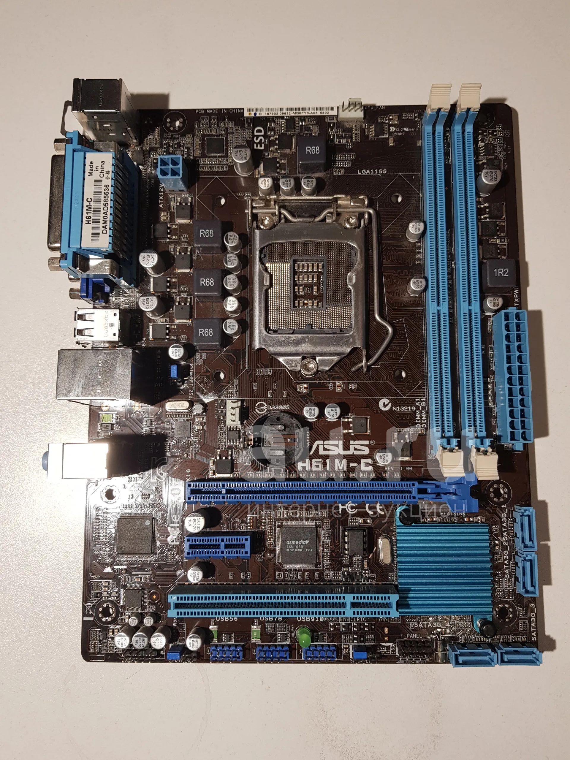 Материнская плата Asus H61M-C — купить в Красноярске. Состояние ...