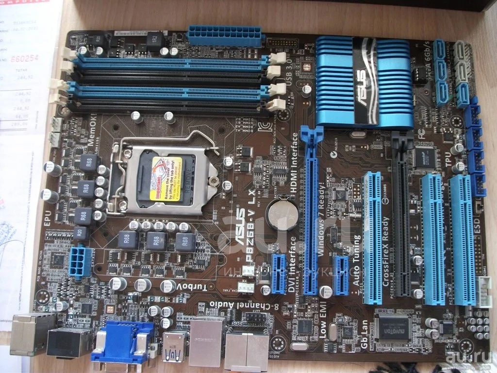 comp.mb.#213 Материнская плата Asus P8Z68-V LX | Lga1155 | 4*DDR3 | VGA ...