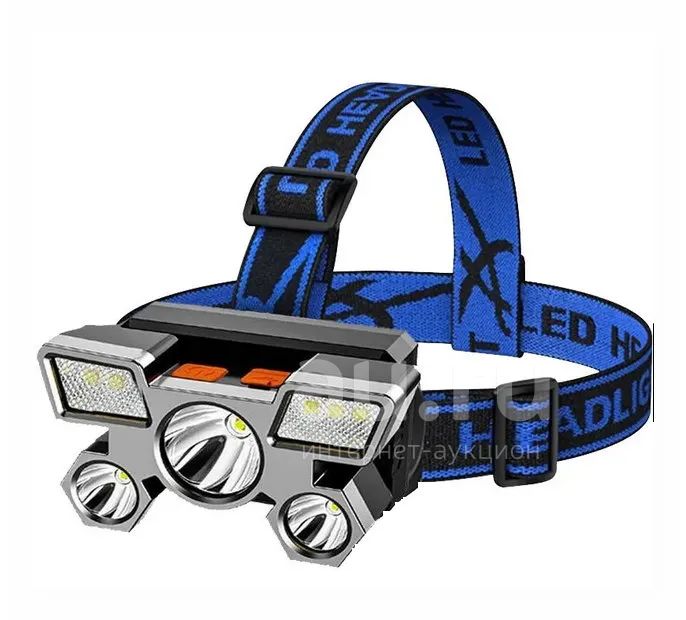 Фонарик светодиодный аккумуляторный налобный, зарядка USB — купить в ...