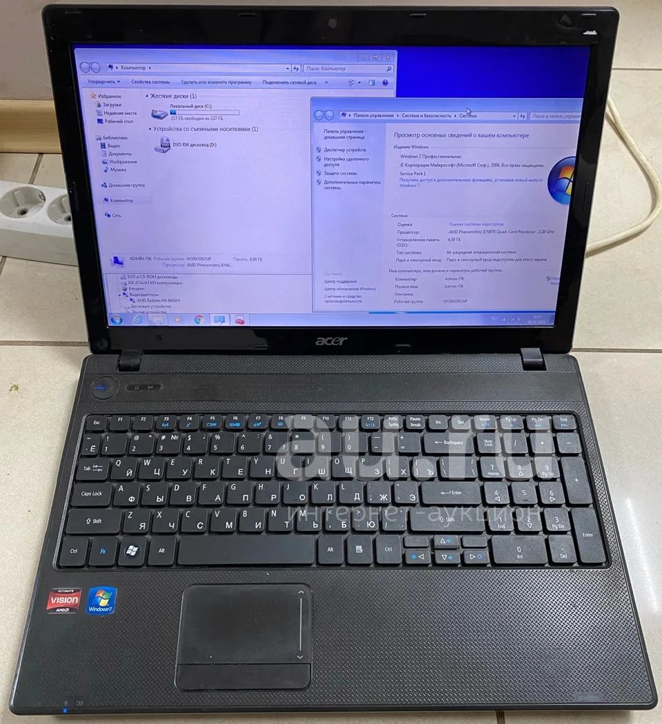 Ноутбук Acer Aspire 5552G — купить в Красноярске. Состояние: Б/у ...