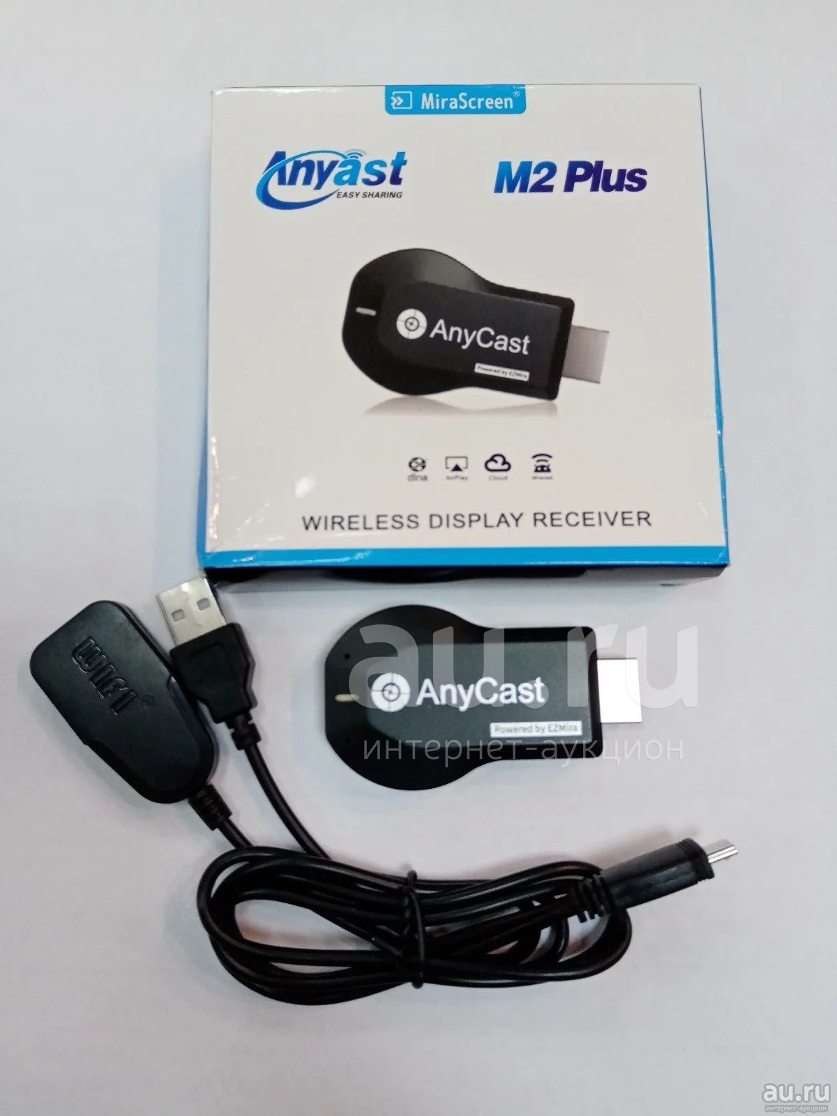 ТВ-приставка Wi-fi Anycast EZMira (Miracast, Airplay) питание USB 15779 ...