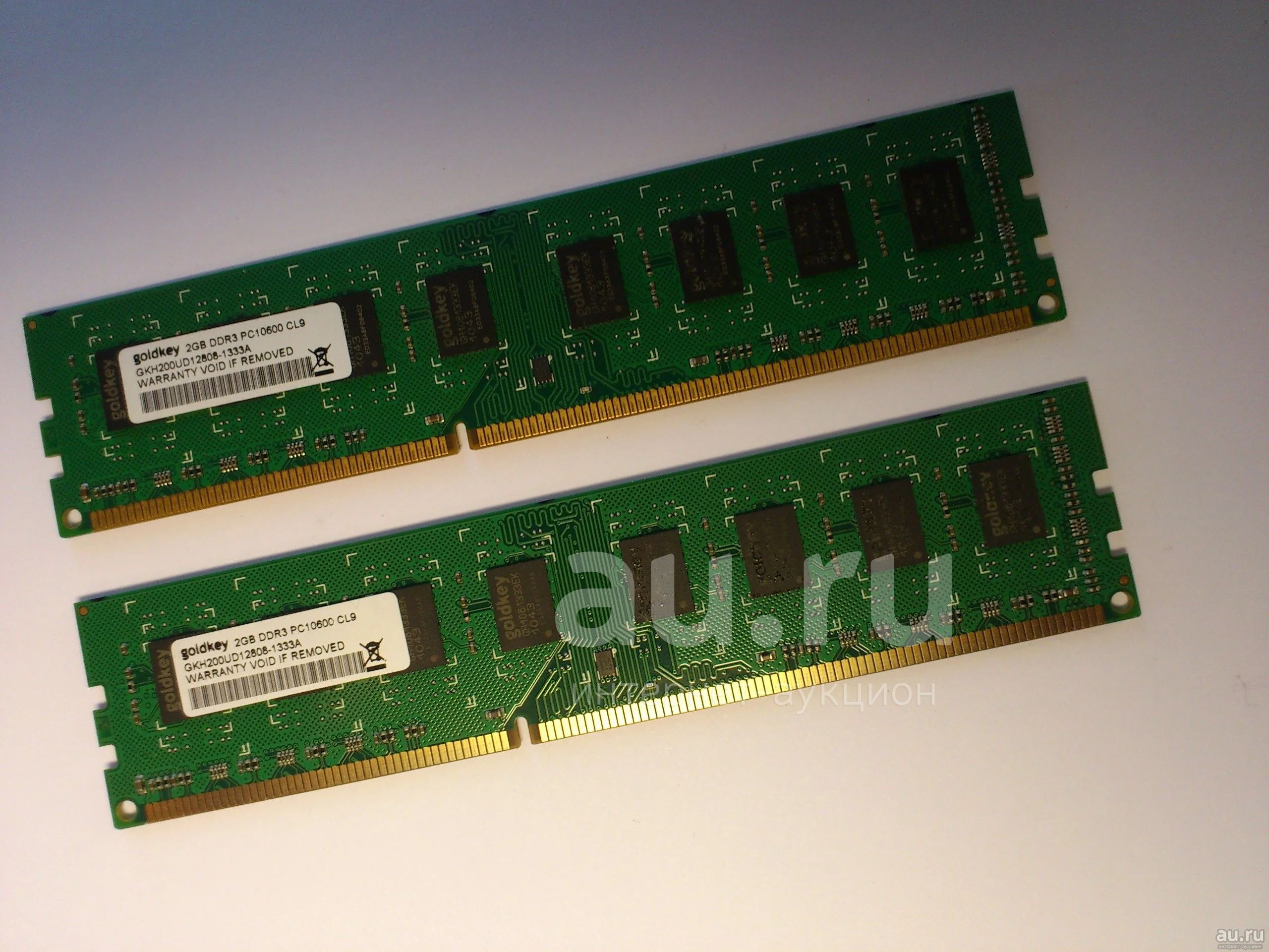 Оперативная память DDR3 2Gb PC3-10600 (1333 МГц) Goldkey. 2 штуки ...