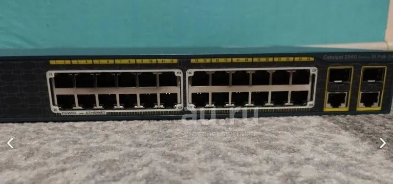 Коммутатор с Poe питанием на портах Cisco Catalyst 2960-SI POE24 ...