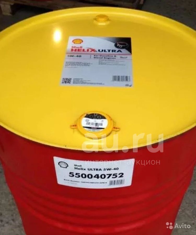 Масло моторное синтетика SHELL HELIX Ultra L SAE 5W-40 1 литр, SN/CF ...