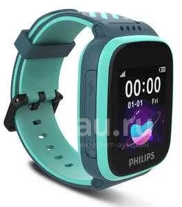 Детские часы Philips W200 [2G, iOS 8 и вышe, Android 5.0 и выше, GPS ...