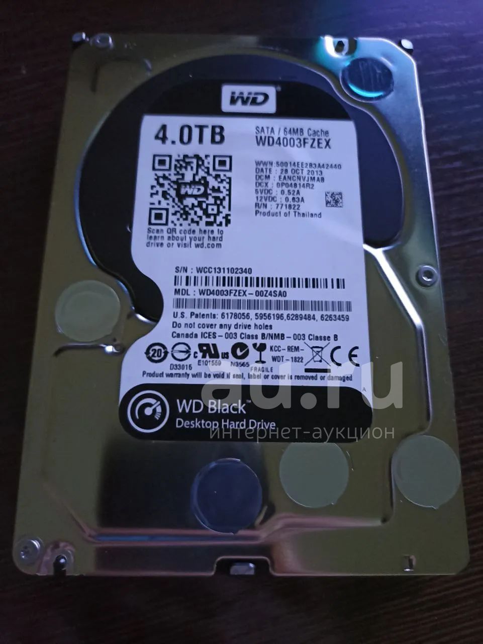 (HDD 4TB) Жесткий диск WD Black Perfomance 4 TB. WDC WD4003FZEX-00Z4SA0 ...