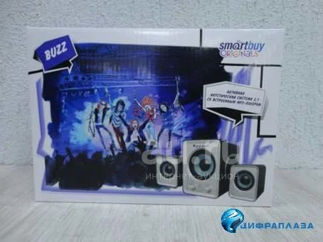 Акустическая система 2.1 Smartbuy BUZZ (USB/TF/2×1Вт, саб. 3Вт/ПДУ ...