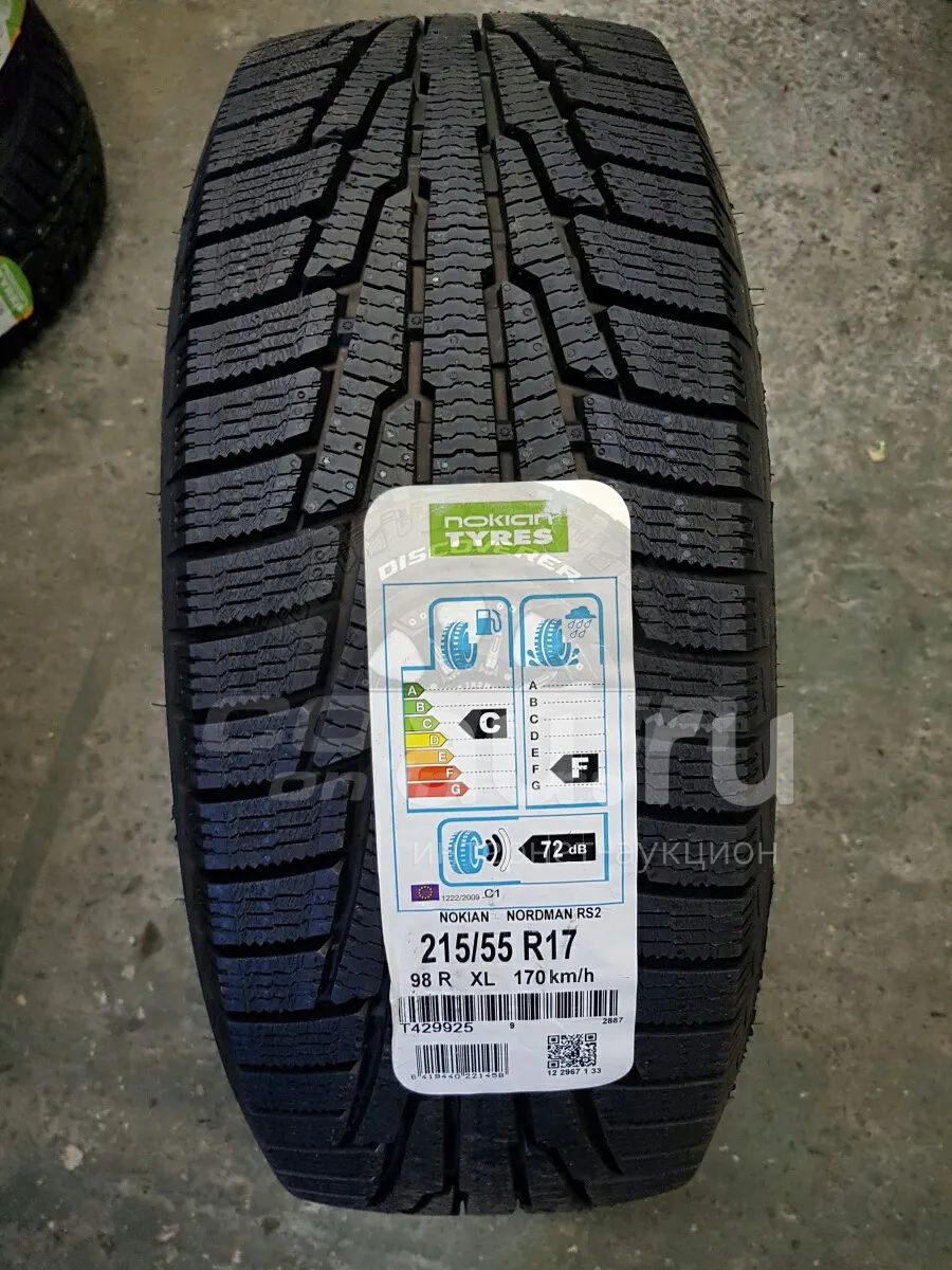 Зимняя резина 215/55 R-17 " Nokian Nordman RS2 " липучка — купить в ...