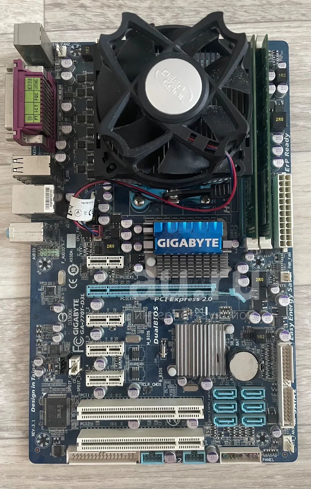 AM3 Материнская плата 770 + процессор Athlon x2 + память DDR3 + кулер ...