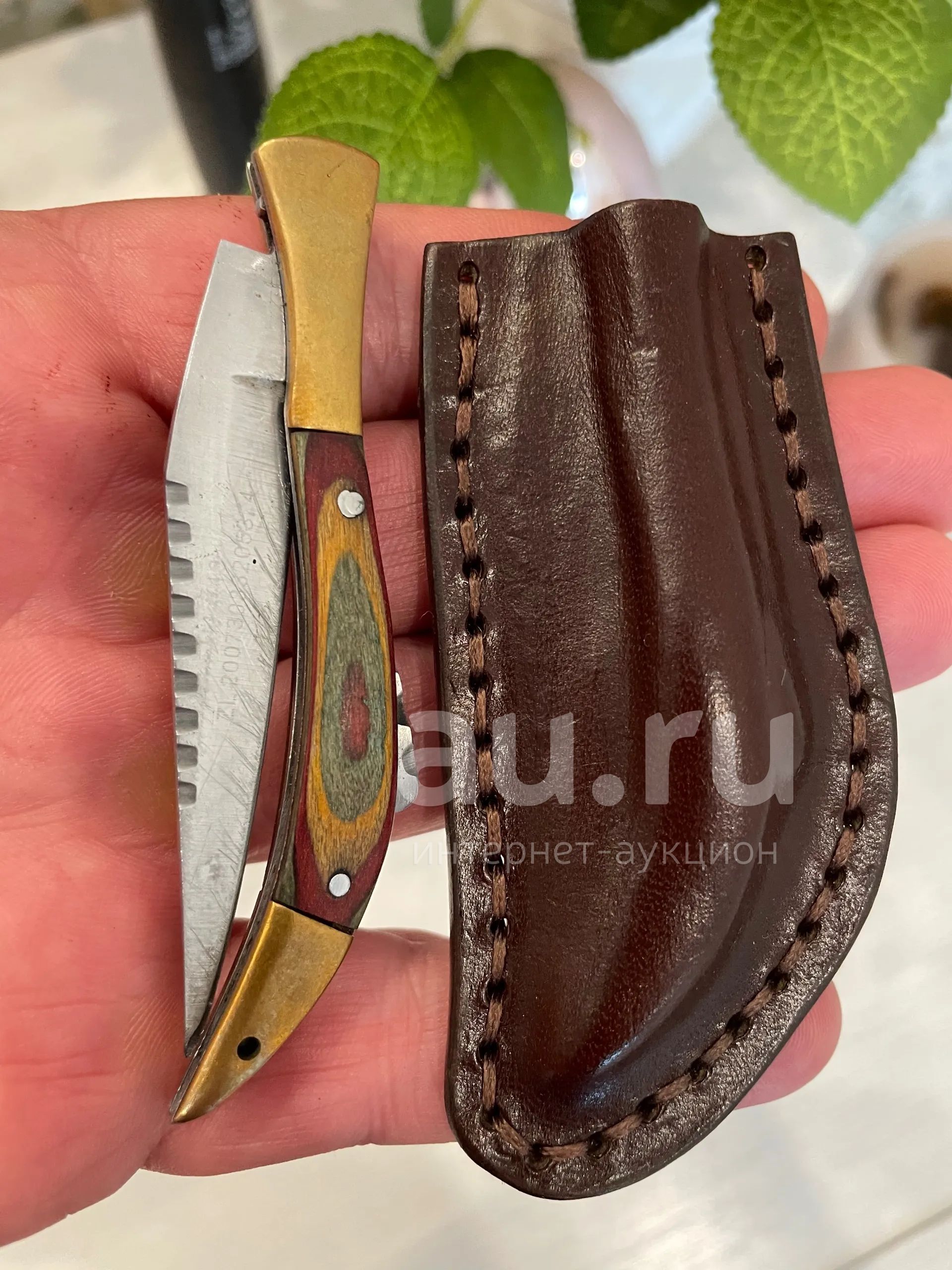 Нож складной с фиксатором в чехле — купить в Красноярске. Работа с ...