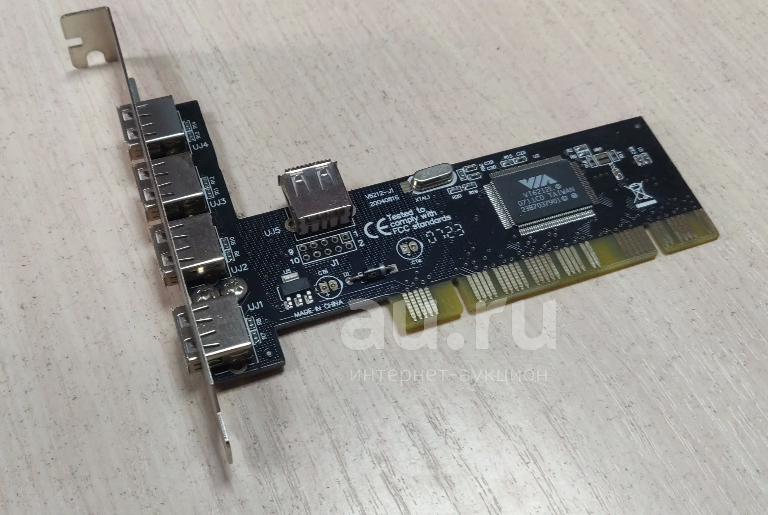 USB контроллер PCI 4+1 USB 2.0 — купить в Красноярске. Состояние: Б/у ...