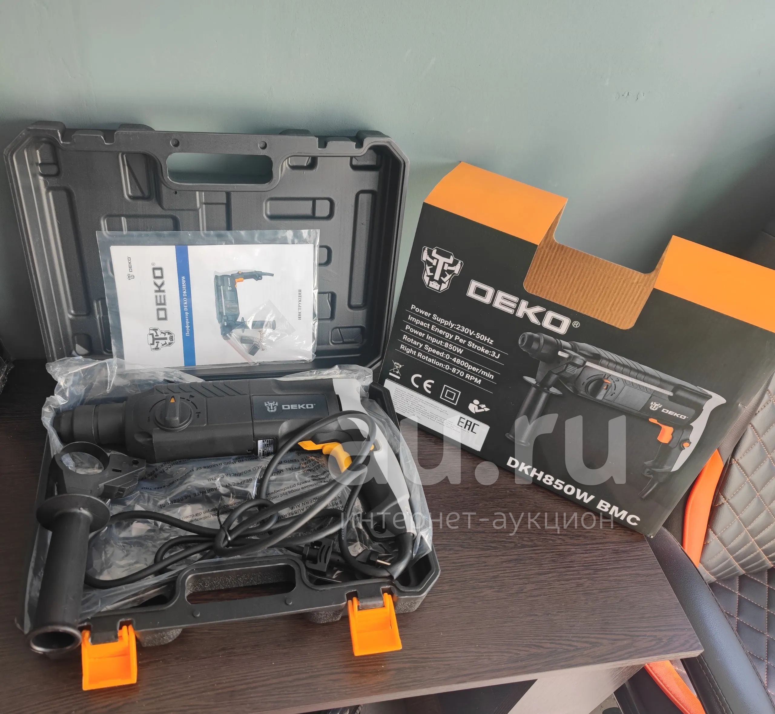 Новый Перфоратор SDS+ DEKO DKH850W — купить в Красноярске. Состояние ...