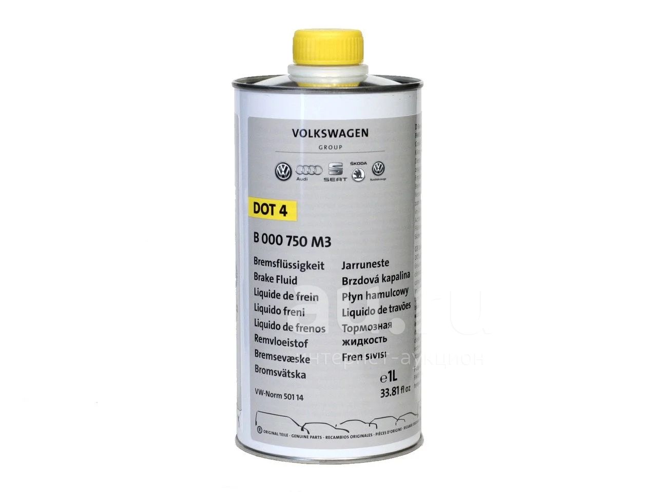 Жидкость тормозная VAG Brake Fluid DOT 4 B 000 750 M3, 1л — купить в ...