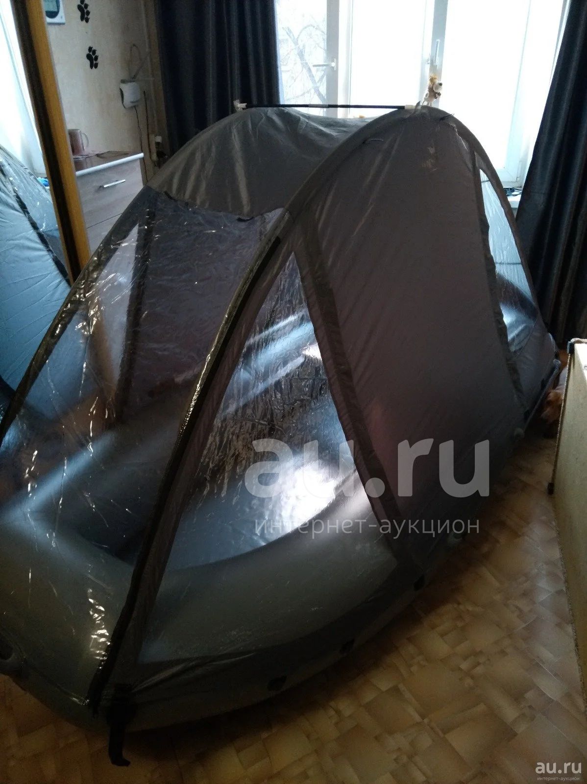 Лодка ПВХ "Мурена-300" в комплекте с ходовым тентом трансформером ...