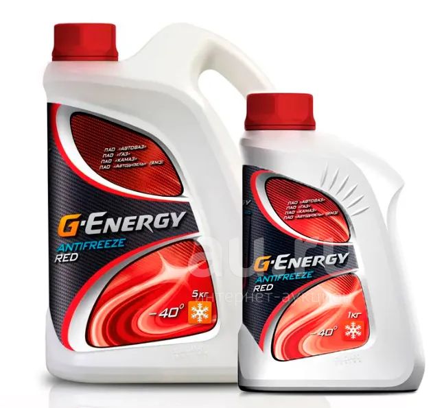 Антифриз G-Energy красный 6кг = 5кг + 1кг — купить в Красноярске. Масла ...