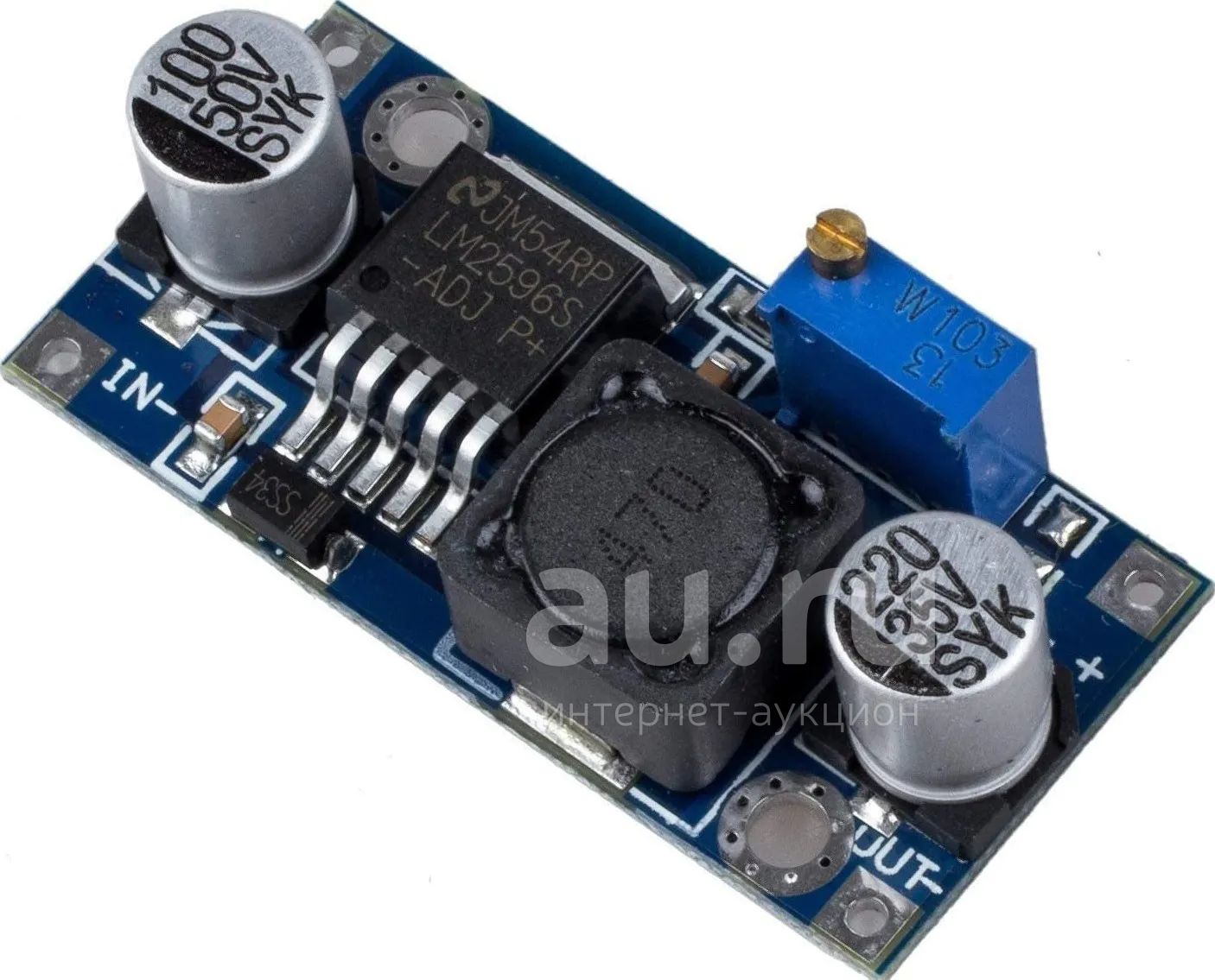 Преобразователь напряжения. DC-DC. Стабилизатор. LM2596 — купить в ...