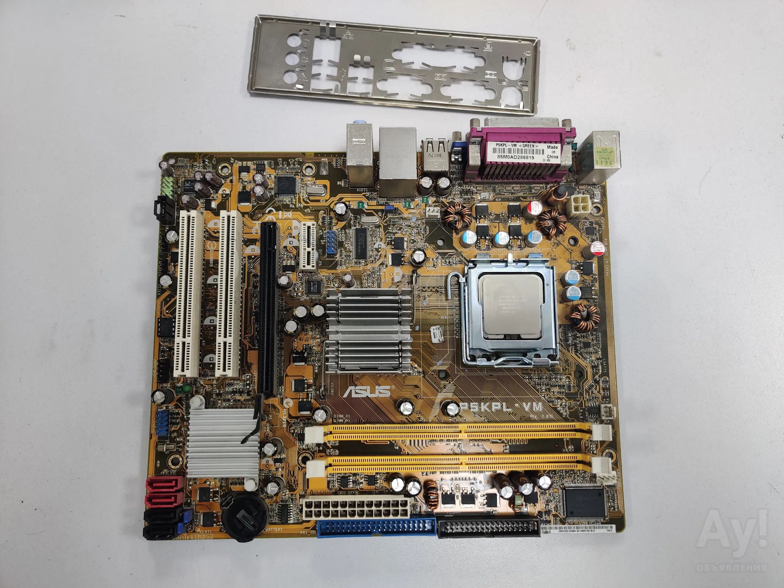 Материнская плата ASUS P5KPL-VM + процессор Intel Dual Core E2180 ...