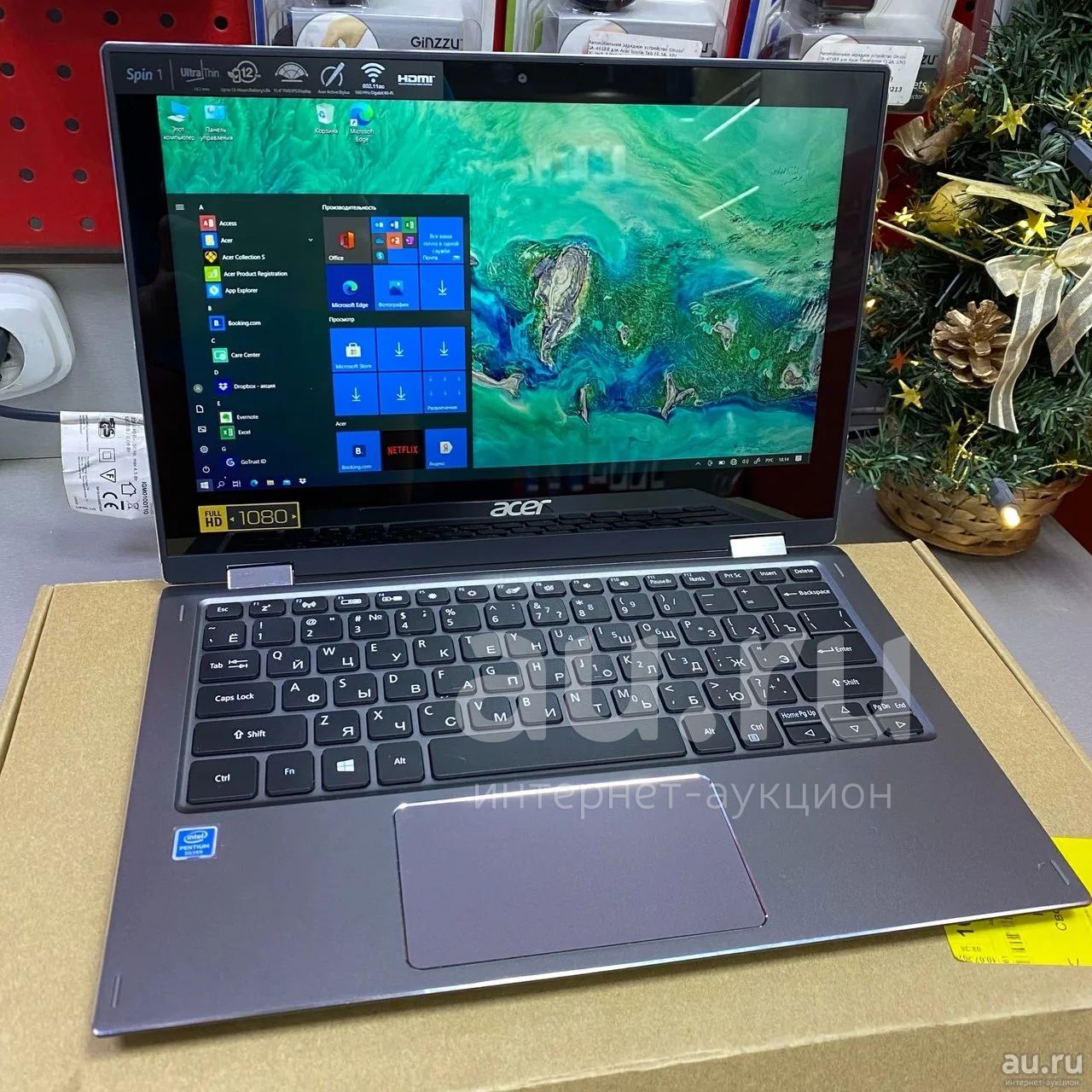 Ультрабук Acer Spin 1 SP111-34N-P6VE 11.6 (Silver N5000 4x1.10/4GB/SSD ...