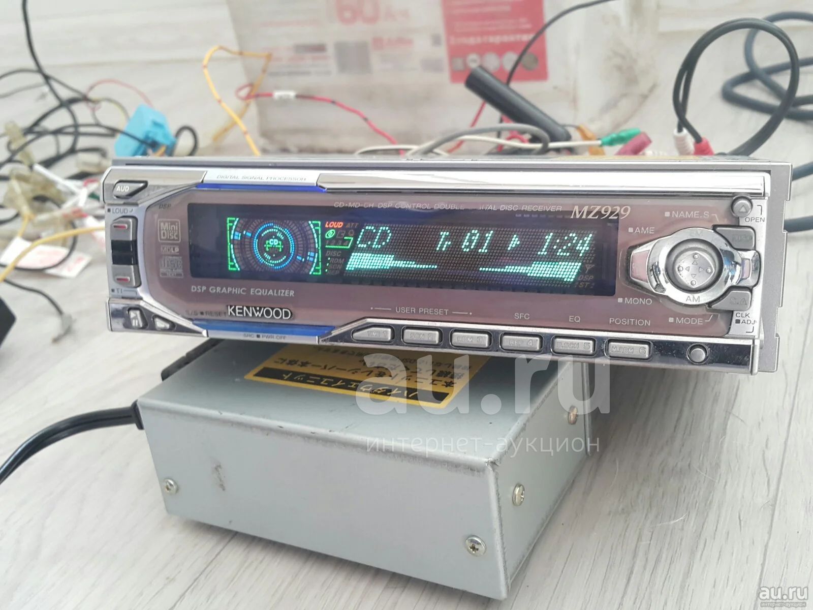 Топовая магнитола Kenwood MZ929+блок DSP — купить в Красноярске. Состояние:  Б/у. Автомагнитолы на интернет-аукционе Au.ru